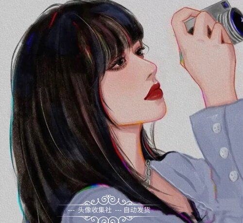 女头像 卡通 动漫 手绘 高清  头像 自动发货 头像收集社