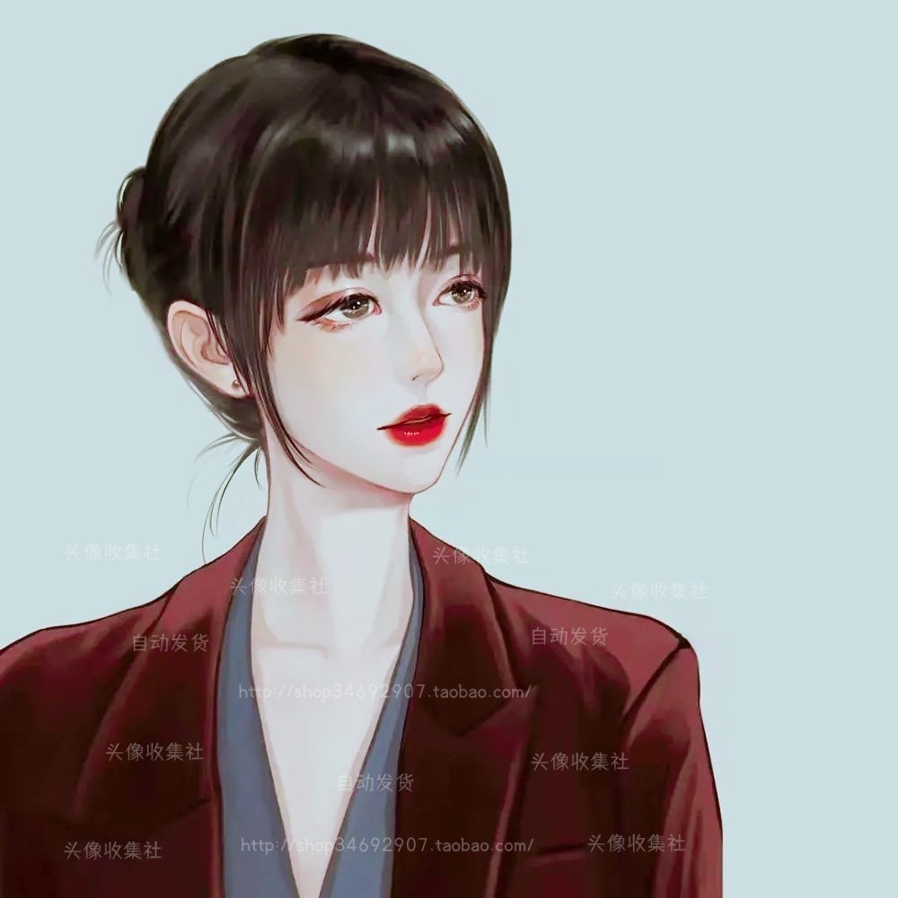 头像 女 卡通 动漫 手绘 美女 高清 头像  自动发货 拍前必看详情