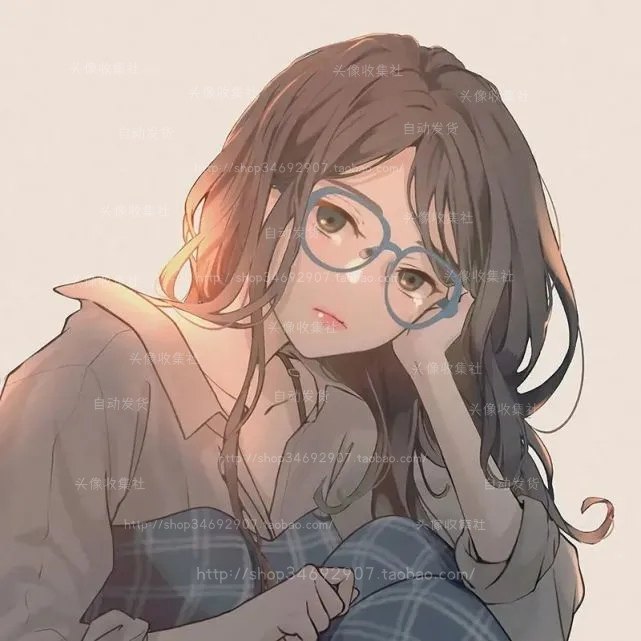 情侣头像 卡通动漫 手绘 情头 自动发货 头像收集社 学院学生情头