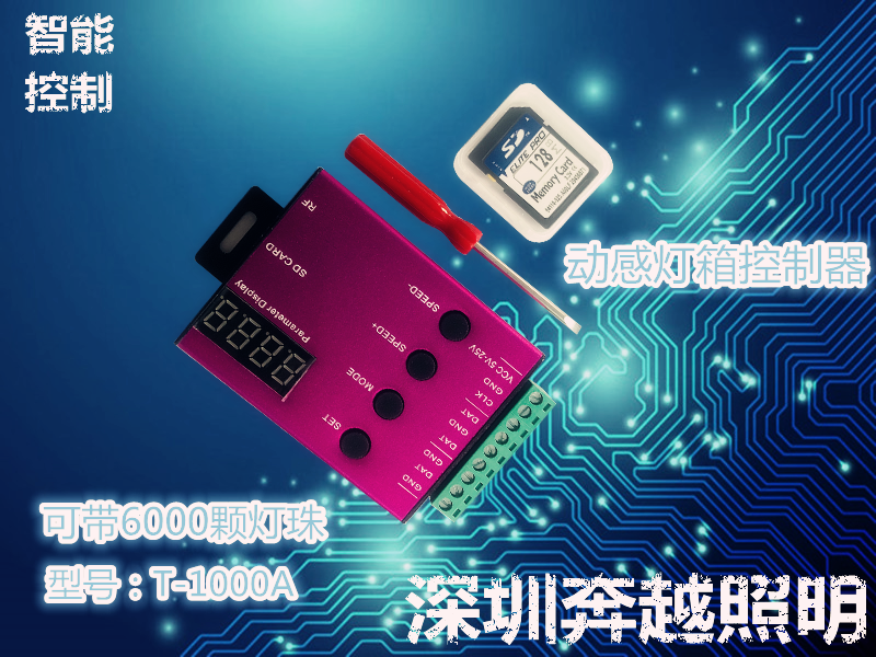 智能动感灯箱灯条幻彩灯带数码管点光源贴片控制器开关送编辑教程怎么看?