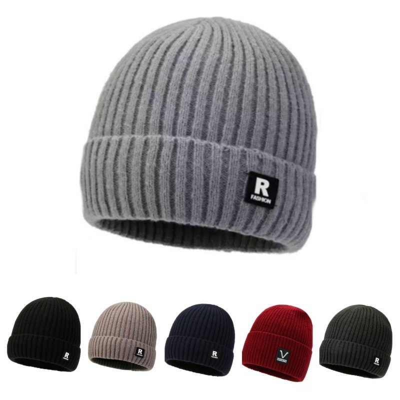 帽子男冬季保暖加厚加绒韩版潮青年骑车针织毛线帽学生套头包头帽