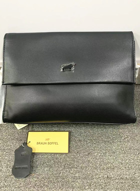 布兰施黑色头层牛皮瑕疵女包信封包单肩斜挎真皮金牛包盖款113