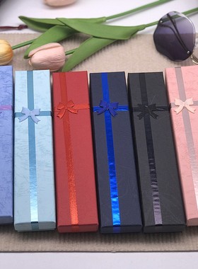 蝴蝶结高品质4*20cm项链盒