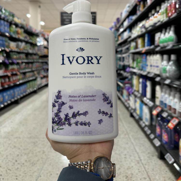 加拿大发货Ivory象牙沐浴露温和清洁植物性基底孕妇宝宝原味1.03L