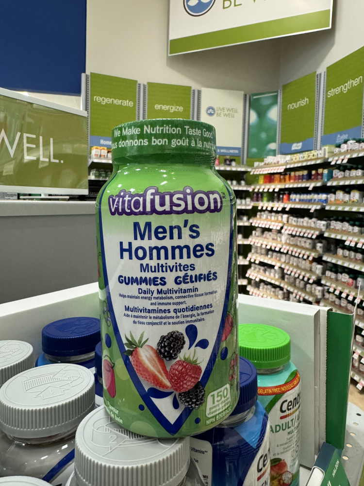 加拿大发货Vitafusion男士综合维生素软糖水果味维持代谢包直邮