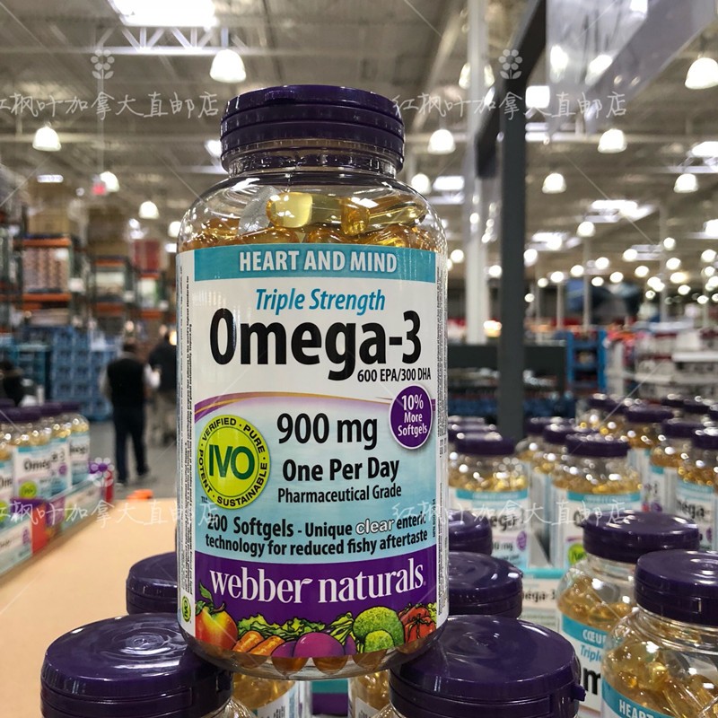 omega3鱼油Webber无腥味加拿大