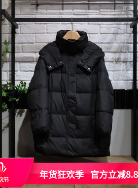 JIUYA玖娅2025冬季新款韩版简约中款直筒羽绒服专柜正品JY99101