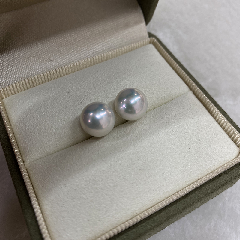 9-10mm日常百搭珍珠耳钉素钉