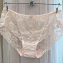 速发EBLIN小清新绝美浅淡粉镂空透气蕾丝诱惑性感女士修身 平角裤