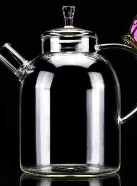 玻璃煮茶壶全玻璃烧水壶电陶炉耐高温高硼硅纯养生壶大容量单茶壶