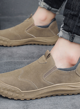 2026春秋工作男鞋子男士百搭干活上班劳保防滑耐磨运动休闲工装鞋