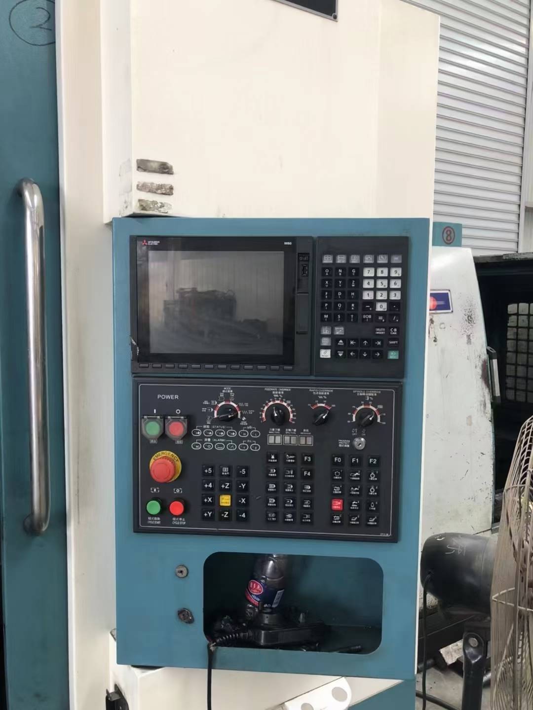 询价玖立加1270加工中心面板数控铣床操作面板三菱m80系统