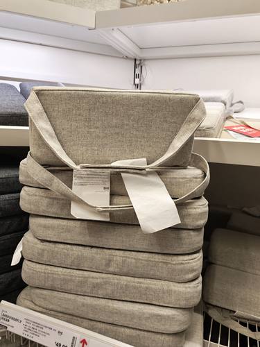 IKEA宜家 阿克温弗 靠腰垫椅子靠垫加厚舒适靠腰护腰枕简约纯靠垫