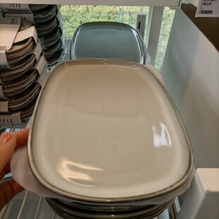 正品宜家国内代购格拉德里 碗餐厅套碗 盘碟套装欧式纯色瓷器餐具