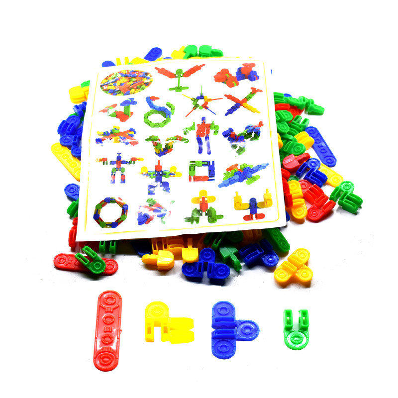 儿童变形金刚积木塑料拼插拼装幼儿园宝宝益智力百变创意玩具论斤
