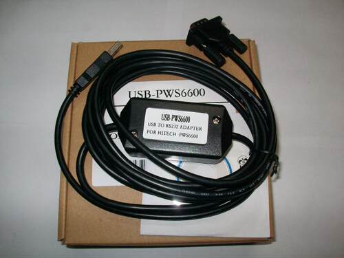 USB-PWS6600,HITECH触摸屏PWS6A00,PWS6300,PWS520编程线,USB-9针