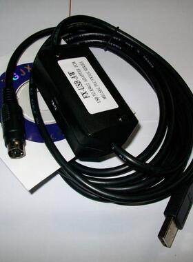 FX-USB-AW,FX3U,FX3UC,FX3G等PLC编程电缆,USB-RS422,WINXP,WIN7