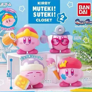 【现货】万代正版星之卡比公仔车载桌面摆件扭蛋盲盒手办潮流玩具