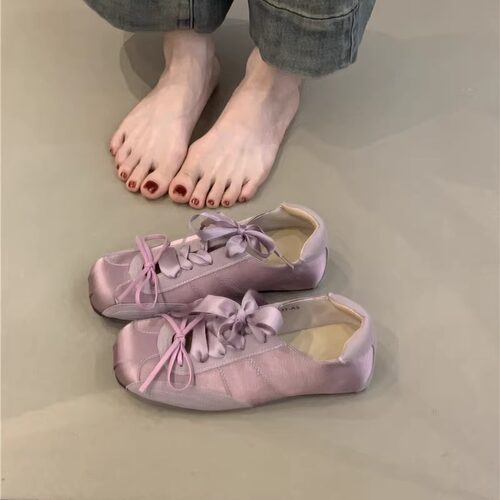 款蝴蝶结芭蕾百搭内增高玛丽珍鞋