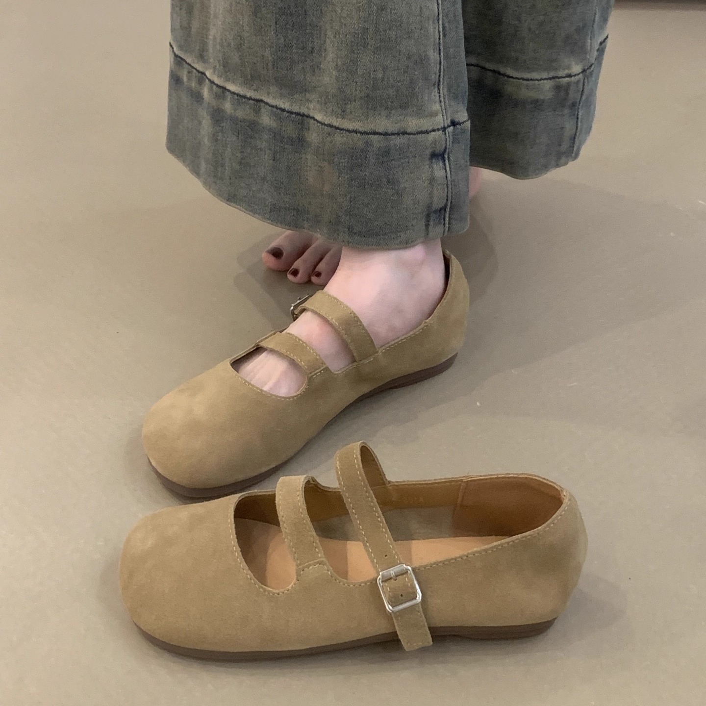 平底浅口玛丽珍单鞋女软底豆豆鞋