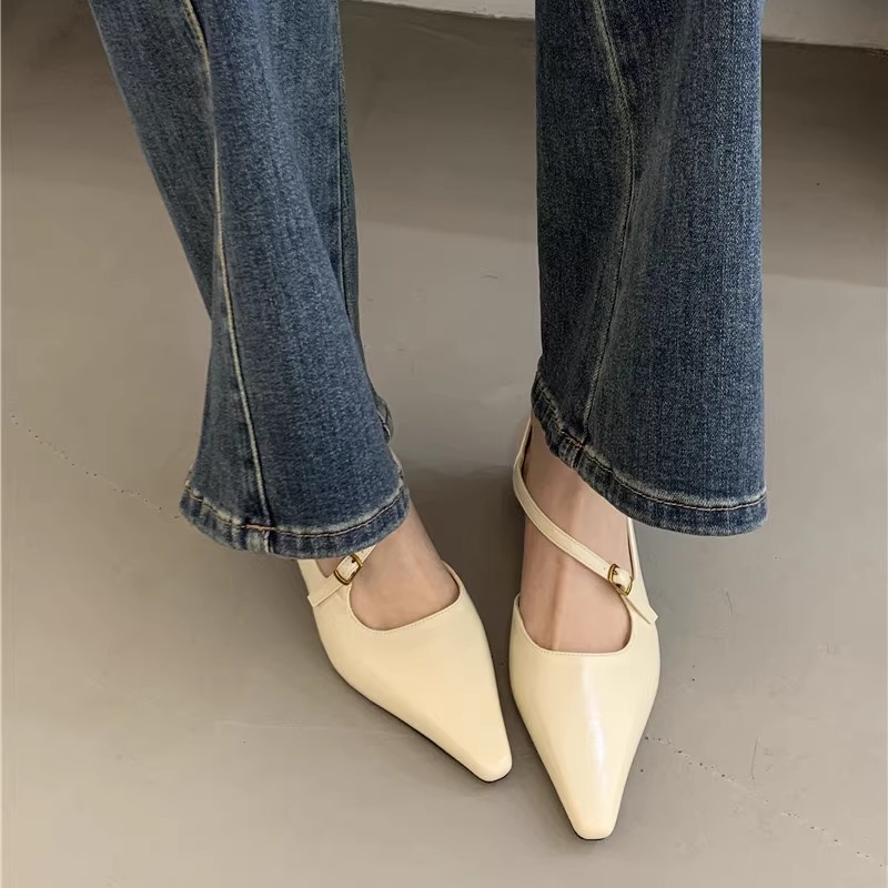 侧空浅口温柔仙女风玛丽珍鞋春季