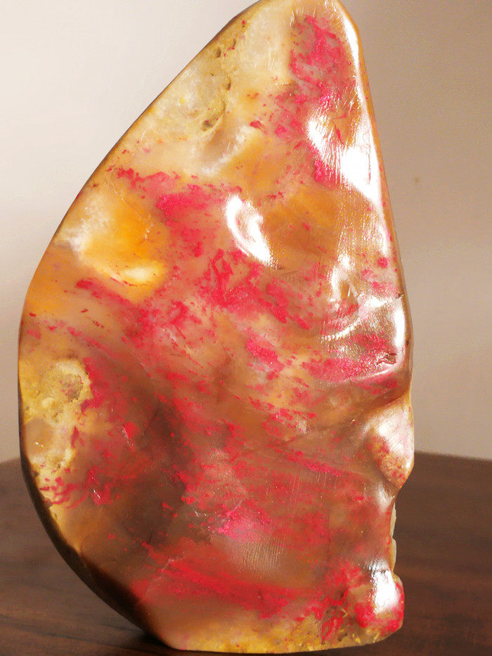 Natural Changhua Tianhuang Frozen Chicken Bloodstone Ornaments (Red and Red) Mild Steel Bottom Balin Shoushan Laotian Tianhuang Stone