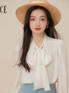 Oece早春新款上衣女新款衬衫女设计感小众小衫衬衣