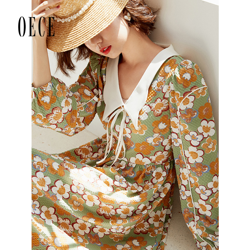 OECE淑女连衣裙秋装新品