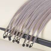 真人发丝8D隐形无痕彩色挑染微纳米接发奶奶灰色假发小姐姐自己接