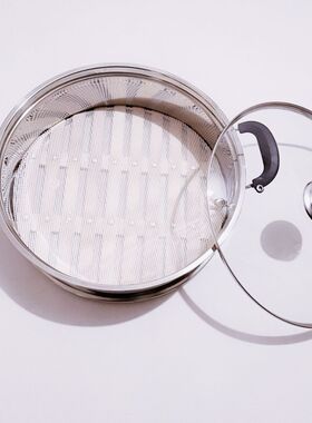 蒸屉蒸格电热锅炒锅蒸锅竹子蒸笼加厚家用蒸馒头笼屉篦子20-40cm