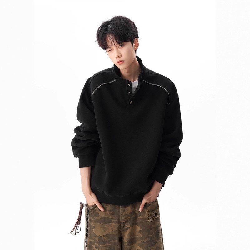 上衣休闲宽松男女重磅秋季480感