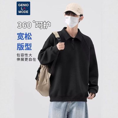 宽松上衣olo秋冬正肩衫美式潮牌