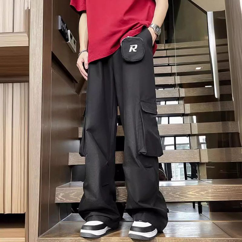 街头工装裤潮牌夏季伞兵裤痞帅