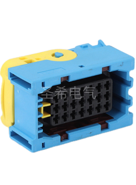 汽车连接器接插件插头防水21P 蓝色 3-1534127-1 国产21芯