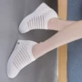 Giày vớ trắng nữ 2019 hè thấp giúp thoáng khí tăng giày lưới đỏ Giày lưới lưới giày đế mềm Giày trắng - Giày cắt thấp giày nữ hàn quốc