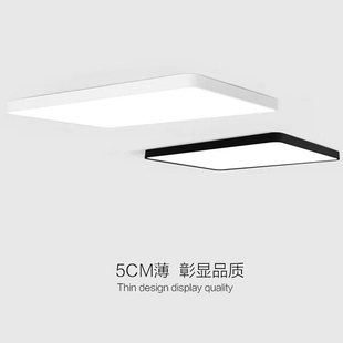 110V超薄客厅卧室白光暖白中性光4000K办公室LED吸顶灯具过道卧室