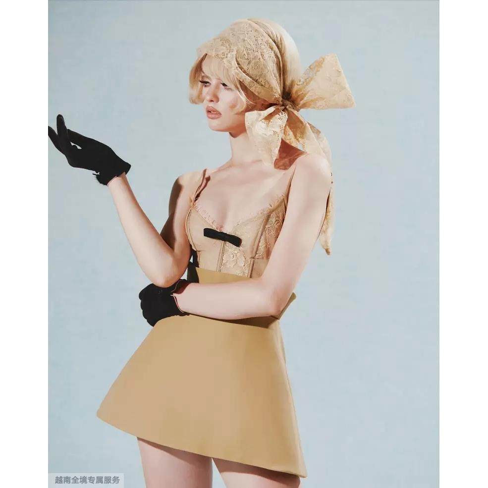 越十年越南小众ibiboss新款性感辣妹风显瘦蕾丝拼接短裙连衣裙