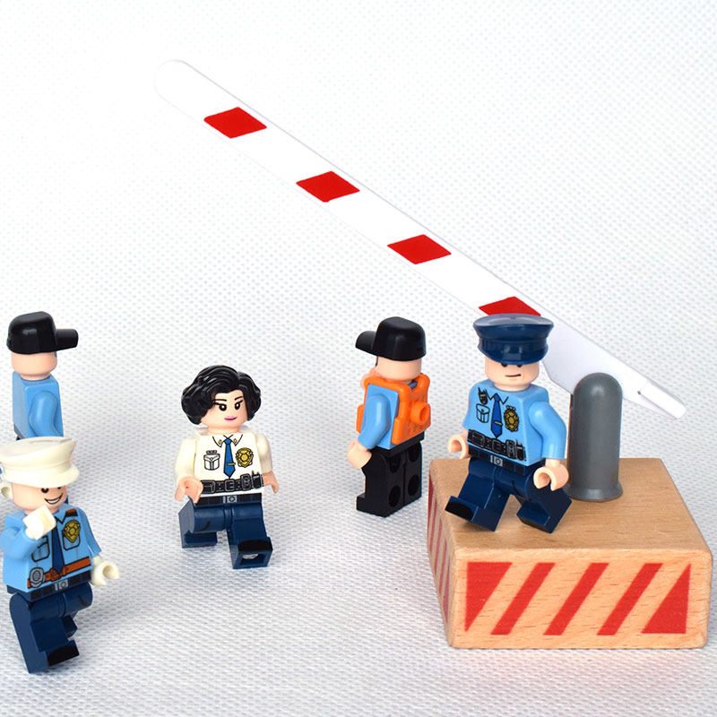 儿童交通闸道玩具 闸门停车场收费升降杆小区栅栏高速收费站路障