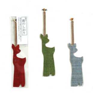 BLS本岸现货日本进口Ban inoue手工麻精致奈良鹿真田纽书签手账本