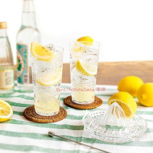 BLS本岸现货日本进口东洋佐佐木柠檬沙瓦玻璃杯附柠檬榨汁器套装