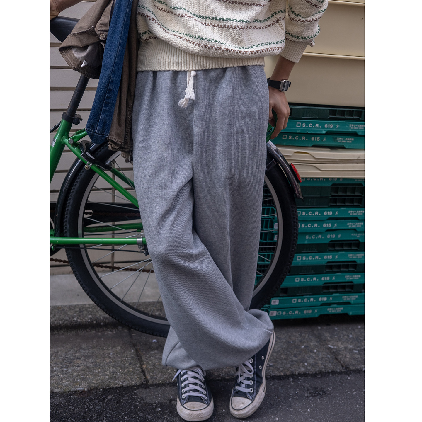 【特别适合溜达的裤子】几立 细纹理针织松紧腰休闲裤裤运动裤,男装,休闲裤,淘宝优惠券,粉丝福利购,淘宝优惠卷