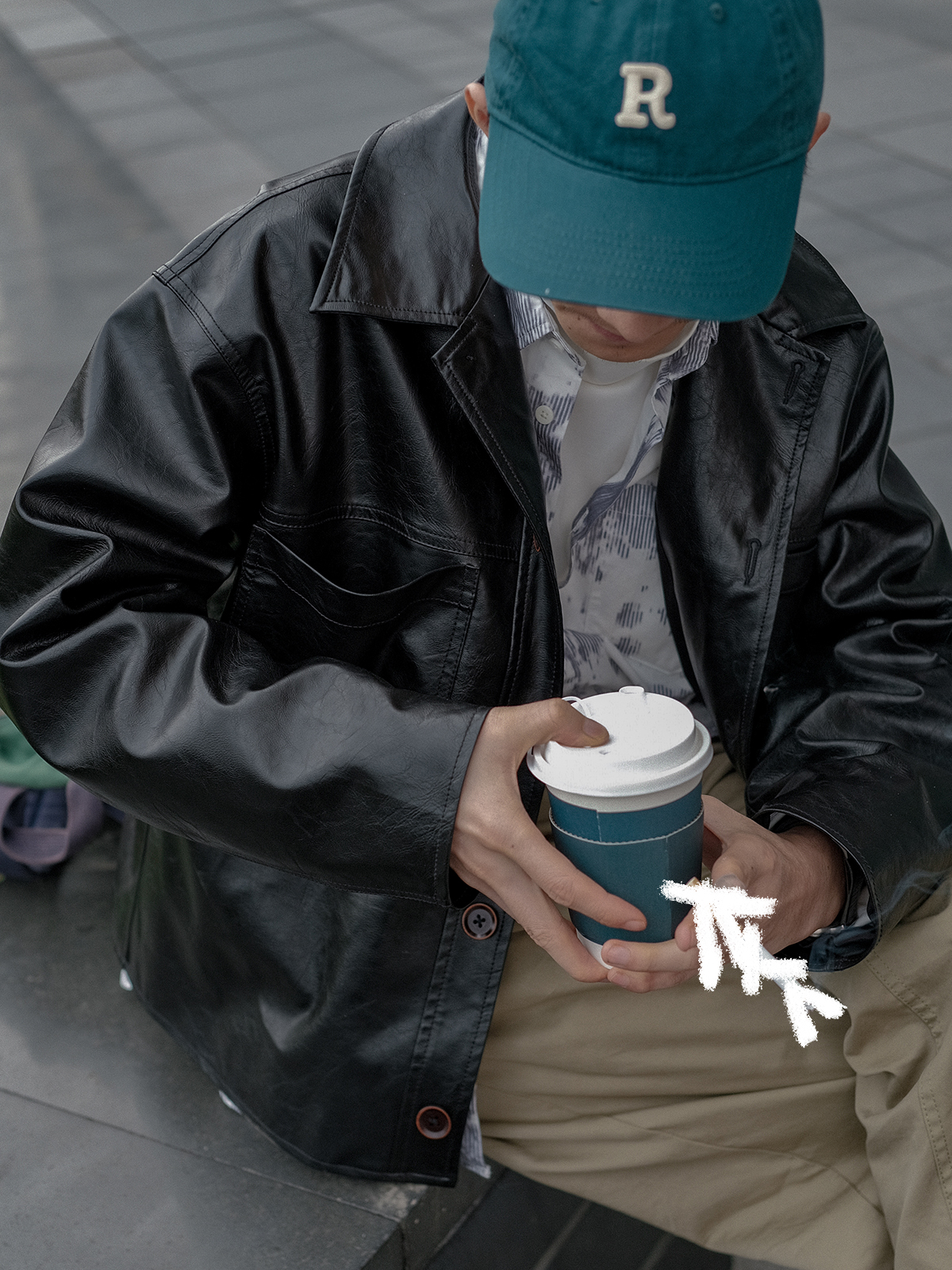 几立翻领秋冬标准皮衣夹克