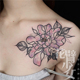 花臂少女TATTOO 刺青 防水 D140 性感肩膀锁骨牡丹花大图纹身贴