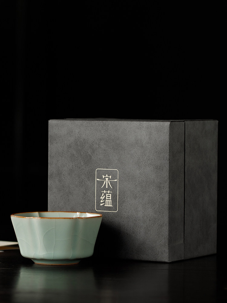 唐丰大师级汝窑主人杯高档家用喝茶杯个人专用品茗杯功夫茶盏礼品