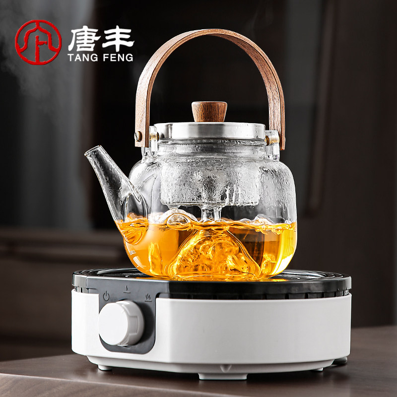 唐丰玻璃煮茶功夫器具全套家用电陶炉煮茶器套装电热茶炉泡茶专用