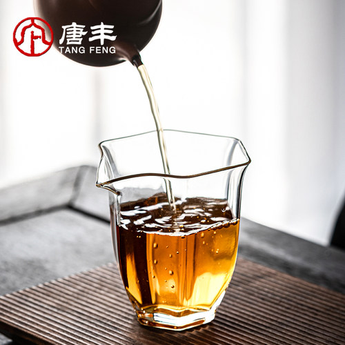 唐丰公道杯玻璃家用大容量装茶器茶水分离功夫茶海耐热透明贪心杯