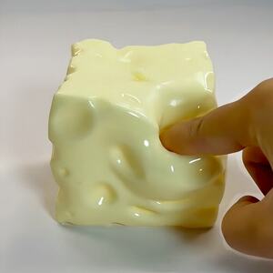 捏捏乐巨无霸芝士奶酪解压玩具凡士林不回弹cheese squishy toy