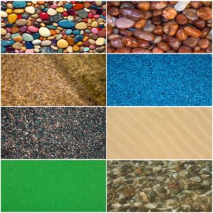 鱼缸背景贴纸水族箱沙石底部造景装饰画定制自粘缸外个性雨花石画