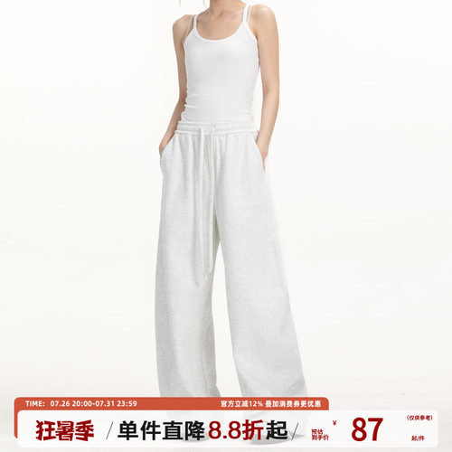 TIRED美式简约弯刀裤男女春夏