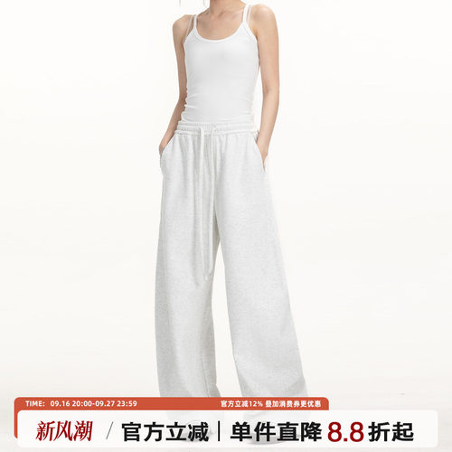 TIRED美式简约弯刀裤男女春夏